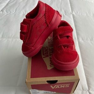 Red Toddler Vans Old School V